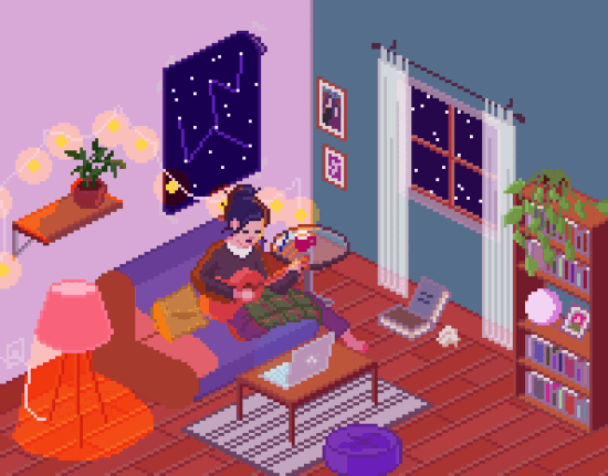 Playing guitar